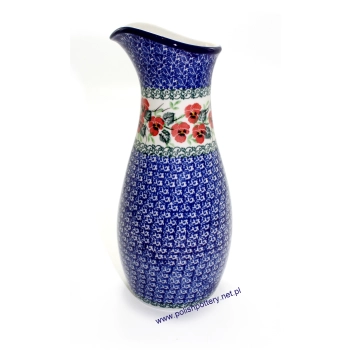 Karafka na wodę 26cm dek. 2538X Czerwone Bratki